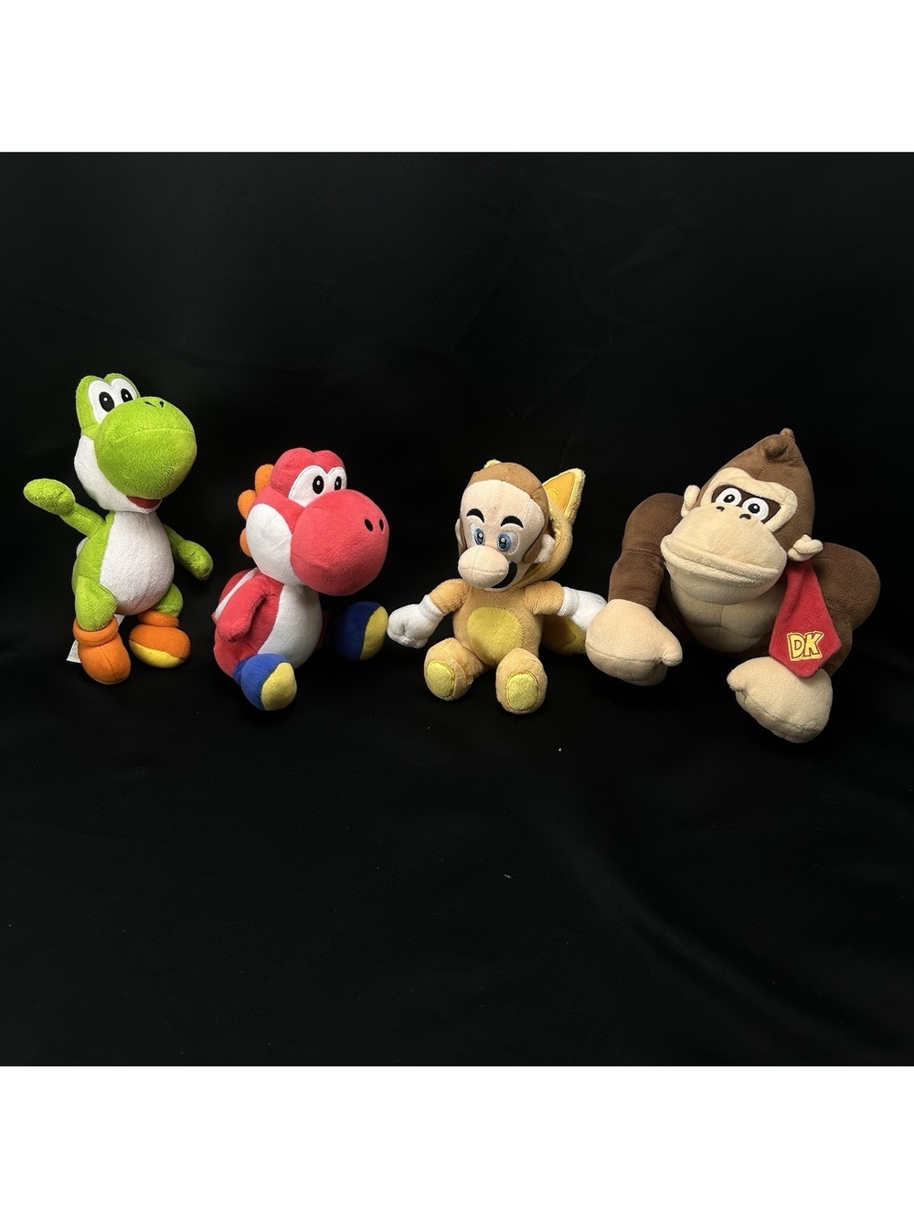 Nintendo Super Mario Plush Lot Yoshi Kitsune Fox Luigi Donkey Kong
